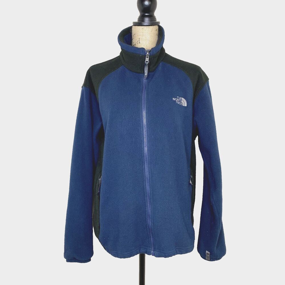 The North Face Fleece Jacket Size M Zip‎ Up Blue Gorpcore Outdoor Hiking